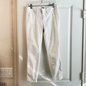 PAIGE Verdugo Crop White Jeans